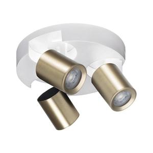 38967 - Bodové svítidlo LAURIN 3xGU10/10W/230V mosaz/bílá 38967 obraz