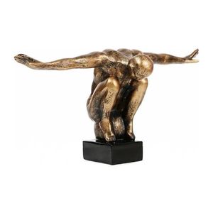 Estilo Home Stolní dekorace 19, 5x16x38, 5 cm pryskyřice/zlatá patina 5905623250465 obraz