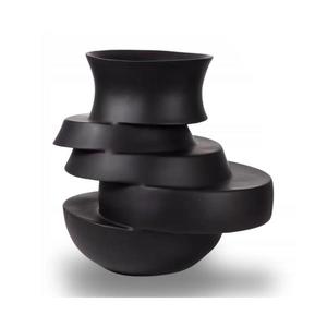 Estilo Home Váza 33x31 cm pryskyřice/matná černá 5905623250571 obraz