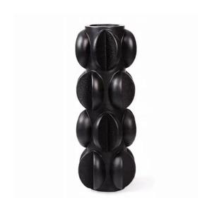 Estilo Home Váza 37x15 cm pryskyřice/matná černá 5905623250618 obraz