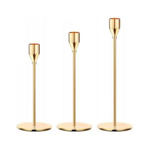 Estilo Home SADA 3x Svícen zlatá 5905623250816 obraz