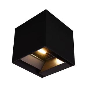 LED Solární nástěnné svítidlo se sen. LED/9W/3, 7V 3000/4000/5000K IP65 černá 23770 obraz