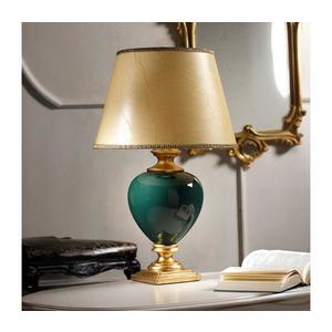 ONLI - Stolní lampa AMADEUS 1xE27/15W/230V 72 cm zelená/zlatá 225/GV obraz