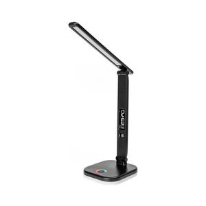 LED RGBW Stm. lampa s bezdr. nab., displejem, USB portem 6W/5V 3000-6500K černá PDL711RGBB obraz