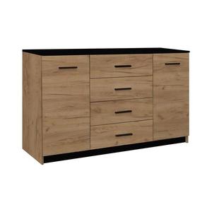 Komoda TAYLER dub craft/černá Komoda 2D4S Craft/Czarny obraz