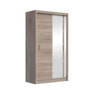 Šatní skříň se zrcadlem SABRINA 150x215 cm dub sonoma OSLO 150 Sonoma obraz