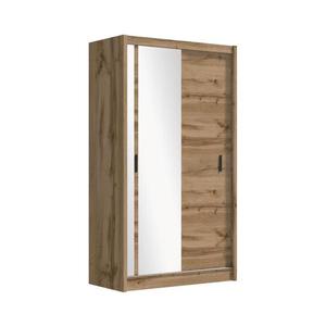 Šatní skříň se zrcadlem SABRINA 150x215 cm dub woltan OSLO 150 Wotan obraz