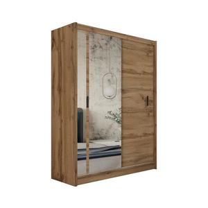 Šatní skříň se zrcadlem SABRINA 180x215 cm dub woltan OSLO 180 Wotan obraz
