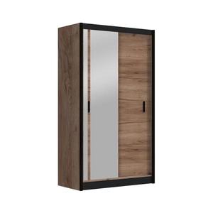 Šatní skříň se zrcadlem SABRINA 120x215 cm dub craft OSLO 120 Craft obraz