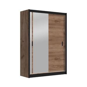 Šatní skříň se zrcadlem SABRINA 150x215 cm dub craft OSLO 150 Craft obraz