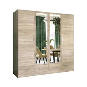 Šatní skříň se zrcadlem SANNA 200x215 cm dub sonoma SOFIA 200 Sonoma obraz