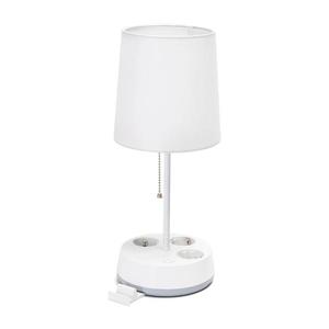 B.V. - Stolní lampa se zásuvkami 1xE27/60W/230V bílá B1031143G obraz