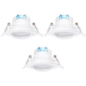 B.V. - SADA 3x LED Podhledové svítidlo LED/5W/230V 6500K pr. 8, 5 cm bílá B10405J4B obraz