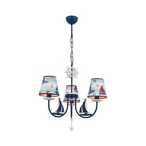 Dětský lustr BOAT 3xE14/40W/230V modrá 301AUR1102 obraz