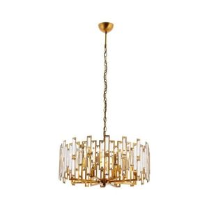 Lustr na řetězu CRYSTALLINE 6xE14/40W/230V měděná 301AUR1282 obraz
