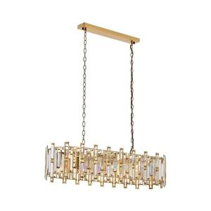 Lustr na řetězu CRYSTALLINE 13xE14/40W/230V zlatá 301AUR1283 obraz