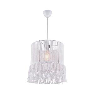 Lustr na lanku NESS MACRAME 1xE27/40W/230V bílá 390FLH1851 obraz