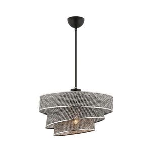 Lustr na lanku COUPER 1xE27/60W/230V šedá/lesklý chrom 390FLH2425 obraz