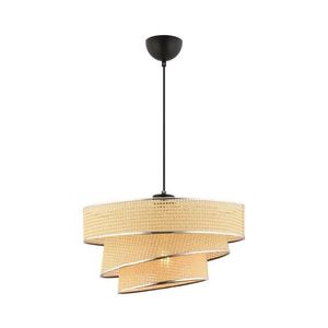 Lustr na lanku COUPER 1xE27/60W/230V béžová/lesklý chrom 390FLH2426 obraz
