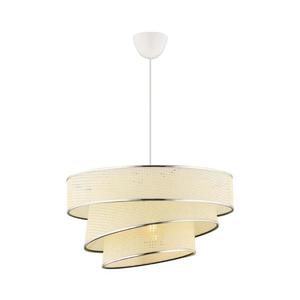 Lustr na lanku COUPER 1xE27/60W/230V bílá/lesklý chrom 390FLH2429 obraz