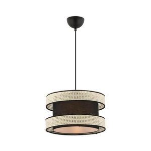 Lustr na lanku HALO 1xE27/60W/230V černá/krémová 390FLH2453 obraz