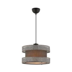 Lustr na lanku HALO 1xE27/60W/230V hnědá/šedá 390FLH2455 obraz
