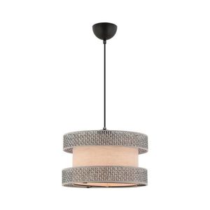 Lustr na lanku HALO 1xE27/60W/230V béžová/šedá 390FLH2456 obraz