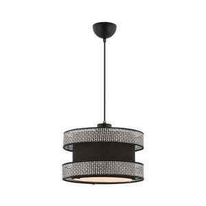 Lustr na lanku HALO 1xE27/60W/230V černá/šedá 390FLH2457 obraz