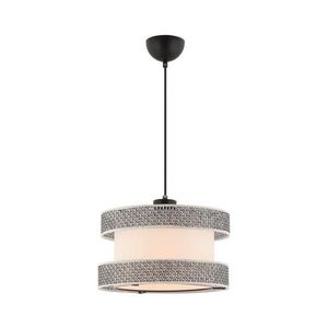 Lustr na lanku HALO 1xE27/60W/230V krémová/šedá 390FLH2458 obraz