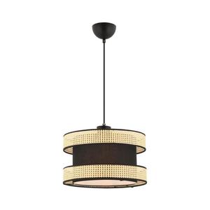 Lustr na lanku HALO 1xE27/60W/230V černá/béžová 390FLH2460 obraz