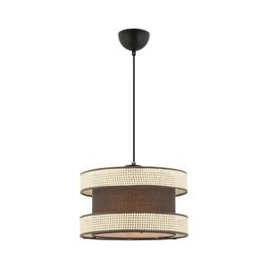 Lustr na lanku HALO 1xE27/60W/230V hnědá/krémová 390FLH2463 obraz