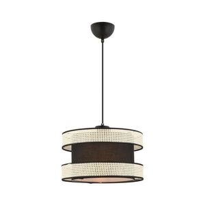 Lustr na lanku HALO 1xE27/60W/230V černá/krémová 390FLH2465 obraz