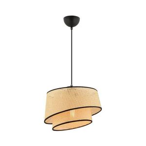 Lustr na lanku BARETTE 1xE27/60W/230V béžová/černá 390FLH2483 obraz