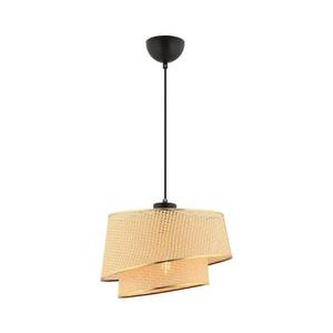 Lustr na lanku BARETTE 1xE27/60W/230V hnědá/zlatá 390FLH2487 obraz