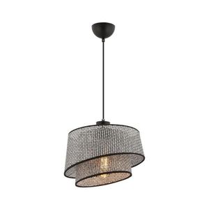 Lustr na lanku BARETTE 1xE27/60W/230V šedá/černá 390FLH2488 obraz