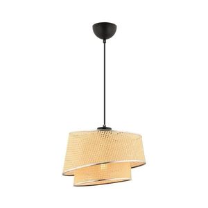 Lustr na lanku BARETTE 1xE27/60W/230V béžová/lesklý chrom 390FLH2491 obraz