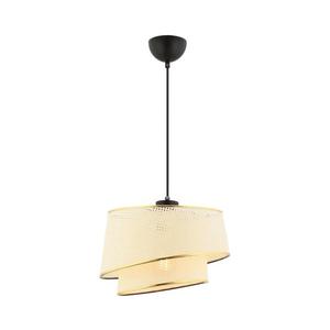 Lustr na lanku BARETTE 1xE27/60W/230V krémová/zlatá 390FLH2493 obraz