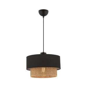 Lustr na lanku ECHO 1xE27/60W/230V černá/hnědá 390FLH2500 obraz