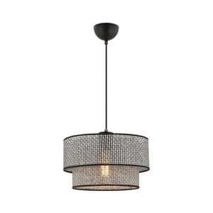 Lustr na lanku ECHO 1xE27/60W/230V šedá/černá 390FLH2505 obraz