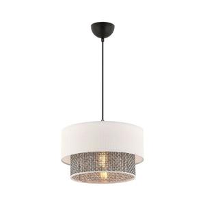 Lustr na lanku ECHO 1xE27/60W/230V krémová/šedá 390FLH2509 obraz