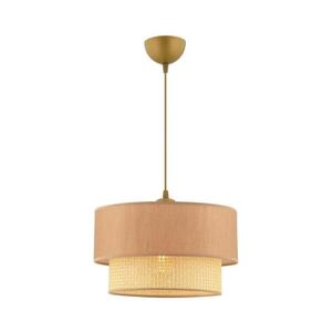 Lustr na lanku ECHO 1xE27/60W/230V béžová 390FLH2512 obraz