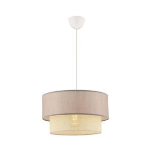 Lustr na lanku ECHO 1xE27/60W/230V béžová/krémová 390FLH2516 obraz