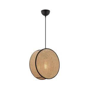 Lustr na lanku BIG DRUM 1xE27/60W/230V hnědá/černá 390FLH2520 obraz