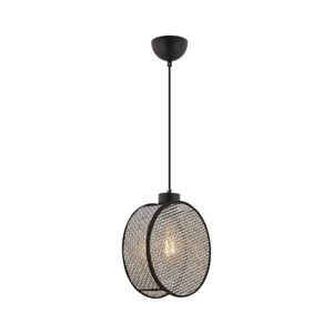 Lustr na lanku DRUM 1xE27/60W/230V šedá/černá 390FLH2528 obraz