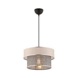 Lustr na lanku ERO 1xE27/60W/230V krémová/šedá 390FLH2532 obraz