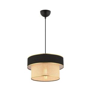 Lustr na lanku ERO 1xE27/60W/230V černá/béžová 390FLH2534 obraz