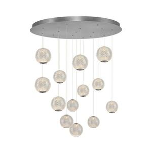 LED Lustr na lanku CREMONA 13xLED/5W/230V 3000K matný chrom 414LRC1377 obraz