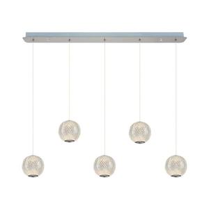 LED Lustr na lanku CREMONA 5xLED/5W/230V 3000K matný chrom 414LRC1385 obraz
