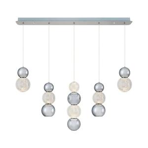 LED Lustr na lanku CREMONA LED/27W/230V 3000K matný chrom 414LRC1393 obraz