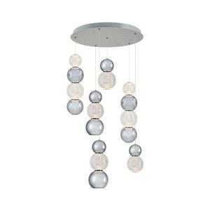 LED Lustr na lanku CREMONA LED/34W/230V 3000K matný chrom 414LRC1395 obraz